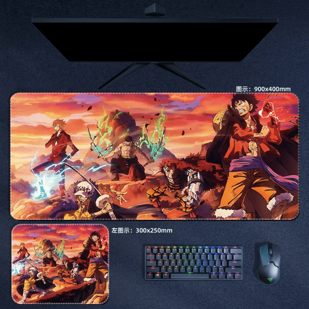 One Piece Mouse Pad Large Anime Mouse Pad Desk Mat