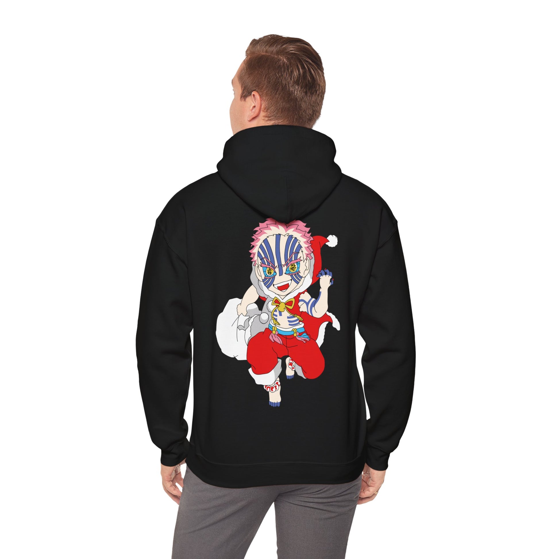 Demon Slayer Hoodie Chibi Akaza Chirstmas Anime Hoodie