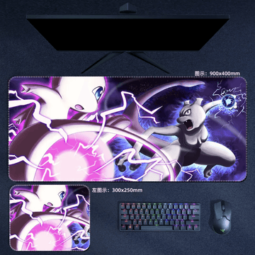 Pokemon Mouse Pad Large Anime Mewtwo Mouse Pad Desk Mat