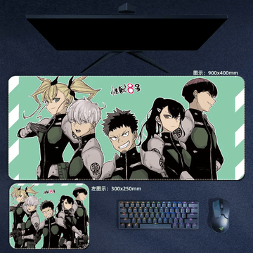 Kaiju No.8 Mouse Pad Main Characters Large Anime Mouse Pad