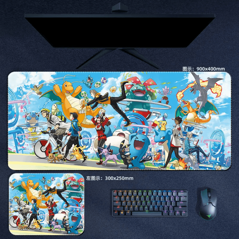 Pokemon Mouse Pad Large Anime Mouse Pad Desk Mat