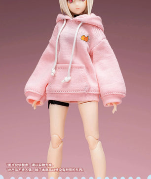 6" Anime Girl Action Figure Rabbit Ear Sweater With Bunny Slippers