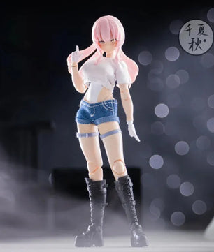 6-Inch Anime Girl Action Figure Casual Clothing Accessory Set