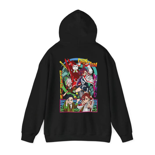 Dandadan Hoodie Momo Okarun V4 Premium Anime Graphic Hoodie