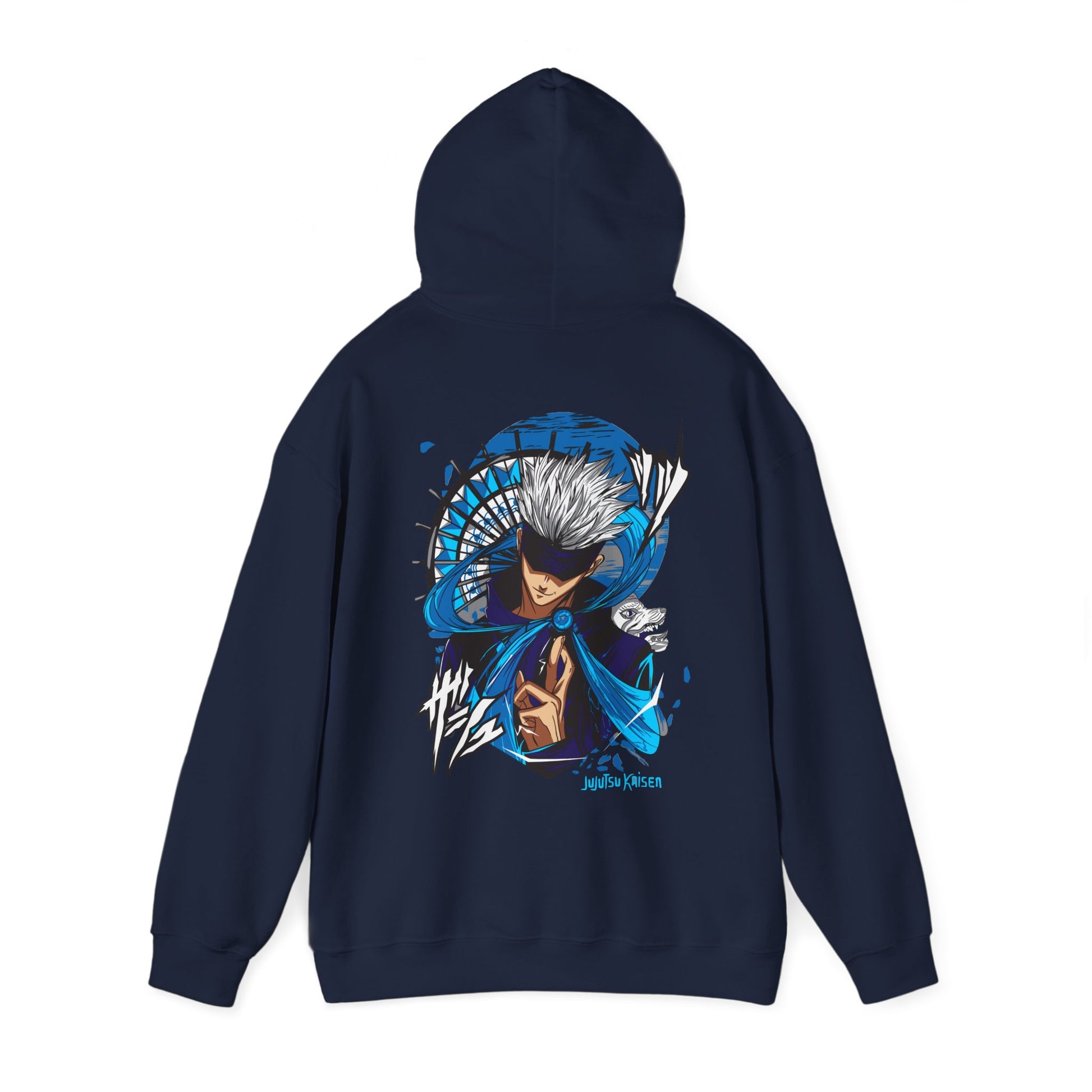 Jujutsu Kaisen Hoodie Gojo Blue Tech Premium Anime Hoodie