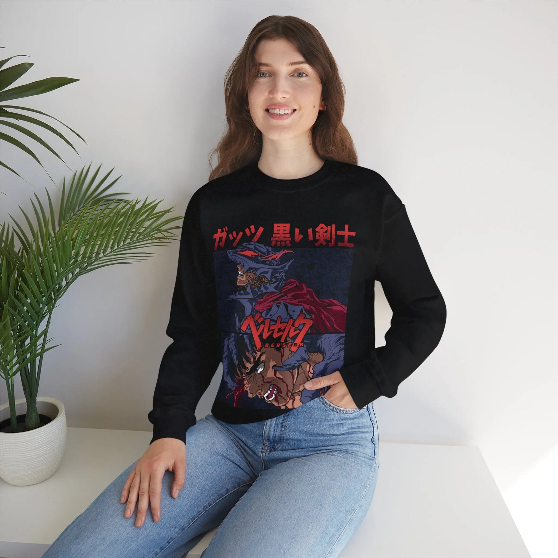 Berserk Guts Sweatshirt V1 Cozy Custom Anime Sweatshirt