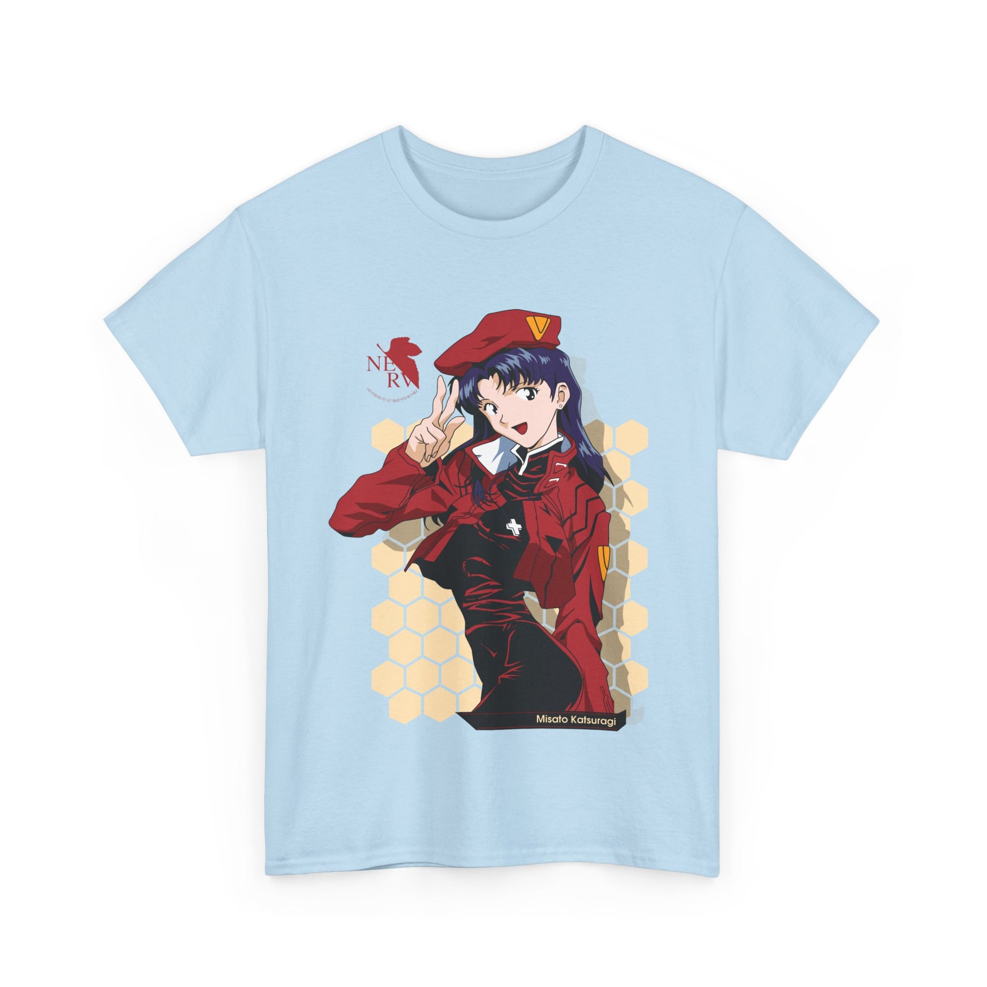 Neon Genesis Evanglion Shirt Misato Katsuragi Premium Anime Shirt