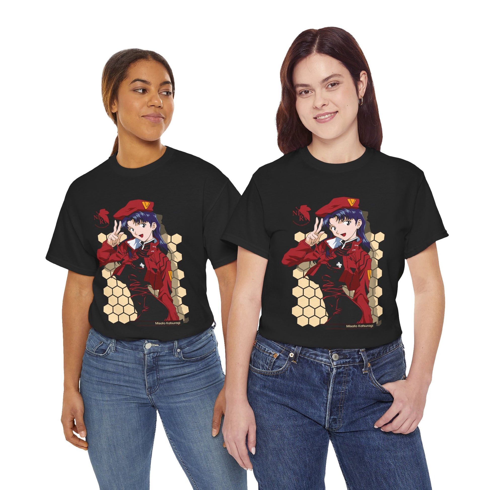 Neon Genesis Evanglion Shirt Misato Katsuragi Premium Anime Shirt