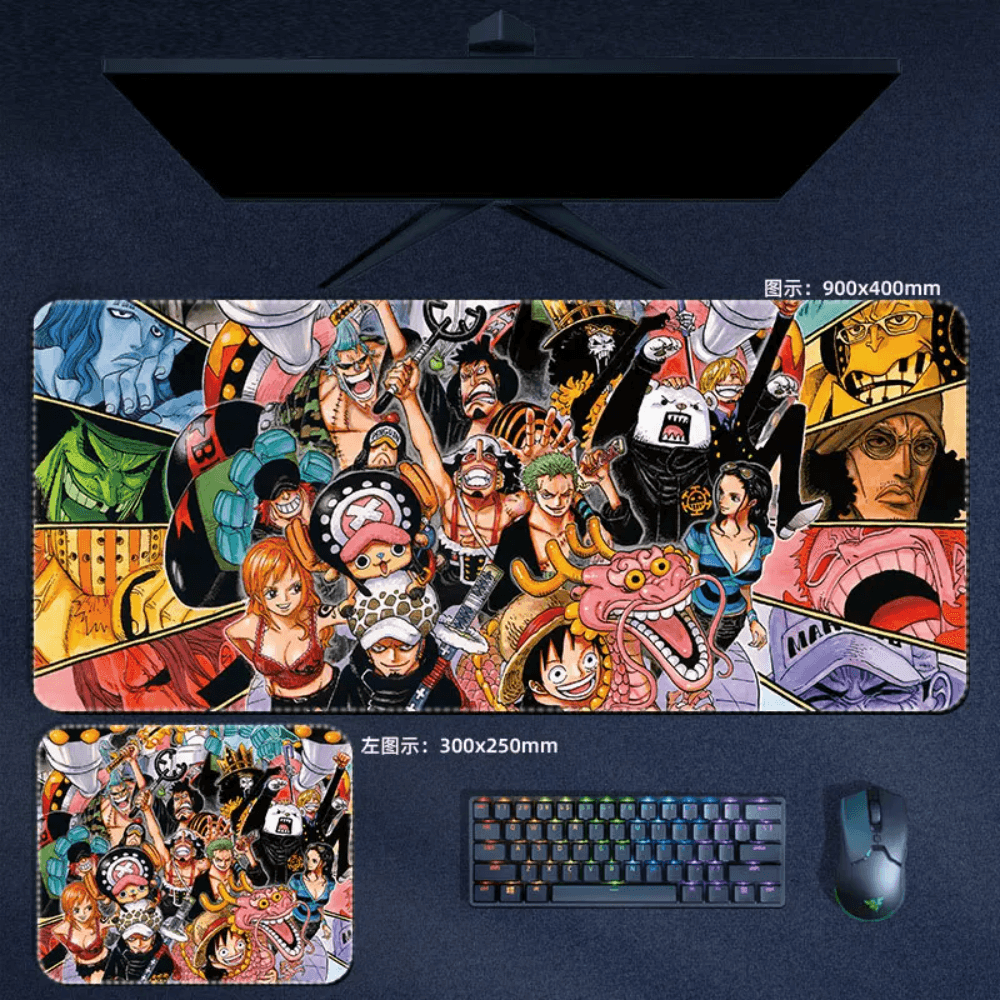 One Piece Mouse Pad Large Anime Mouse Pad Desk Mat