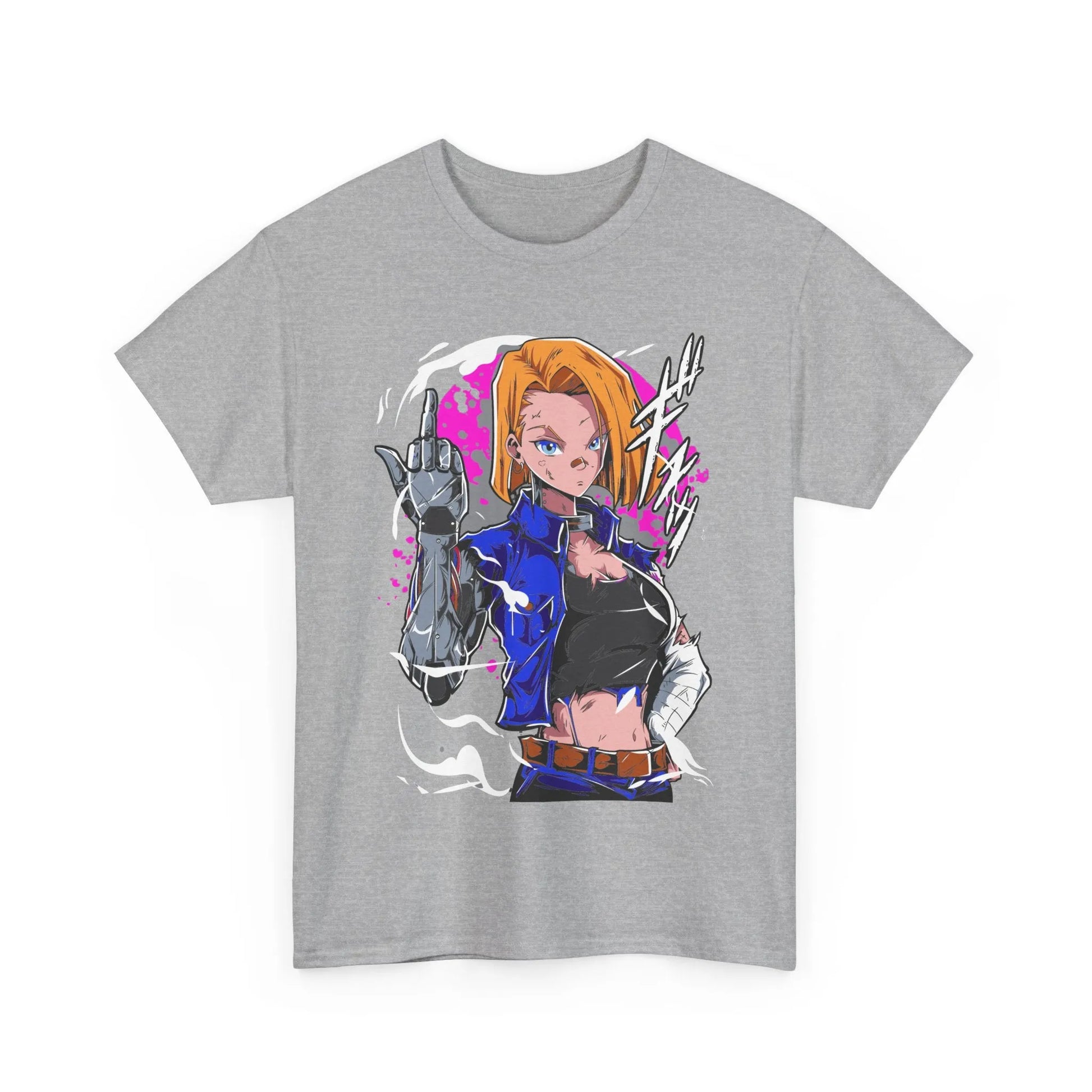 Dragon Ball Android 18 Shirt Cyberpunk Style Anime Shirt