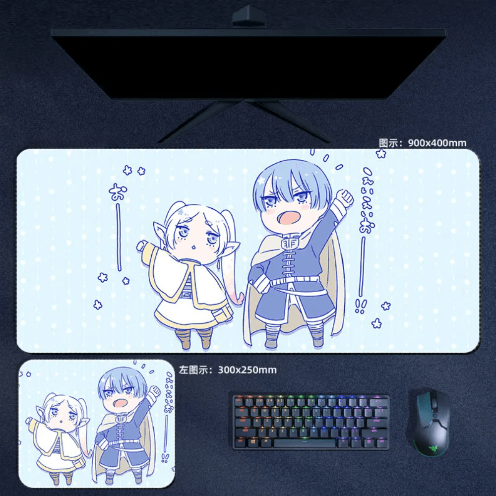 Frieren Beyond Journey's End Mouse Pad Chibi Himmel Frieren Mouse Pad