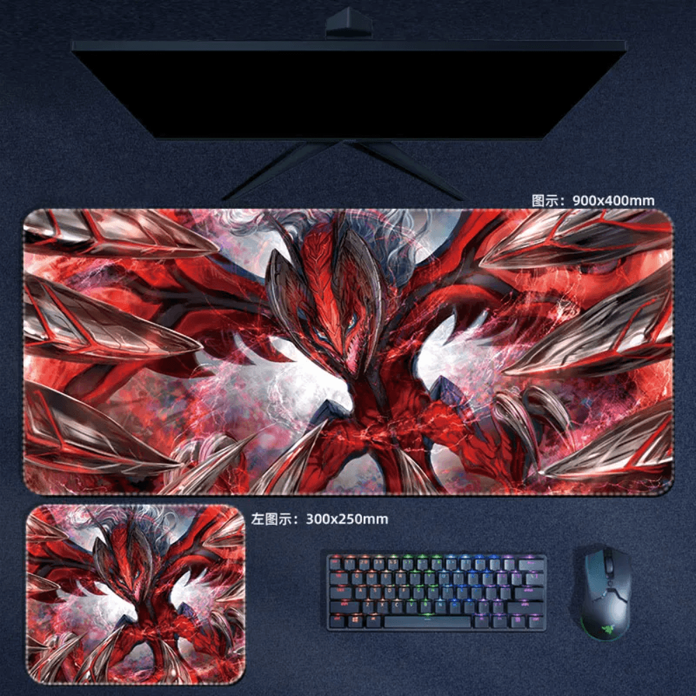 Pokemon Mouse Pad Large Anime Yveltal Mouse Pad Desk Mat