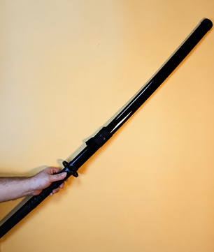 Bleach Rukia Kuchiki Sode no Shirayuki Black Katana 1:1 Scale Anime Prop Replica Bamboo Sword