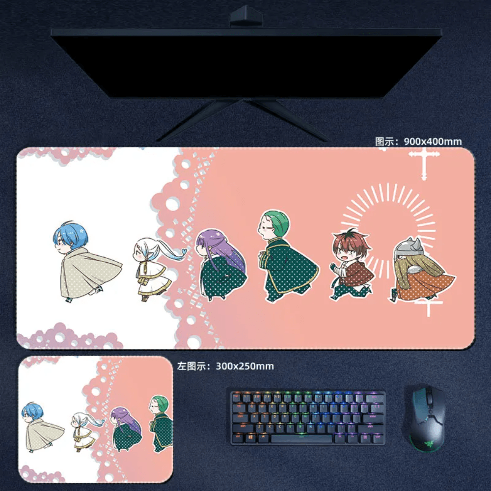 Frieren Beyond Journey's End Mouse Pad Chibi Characters Mouse Pad