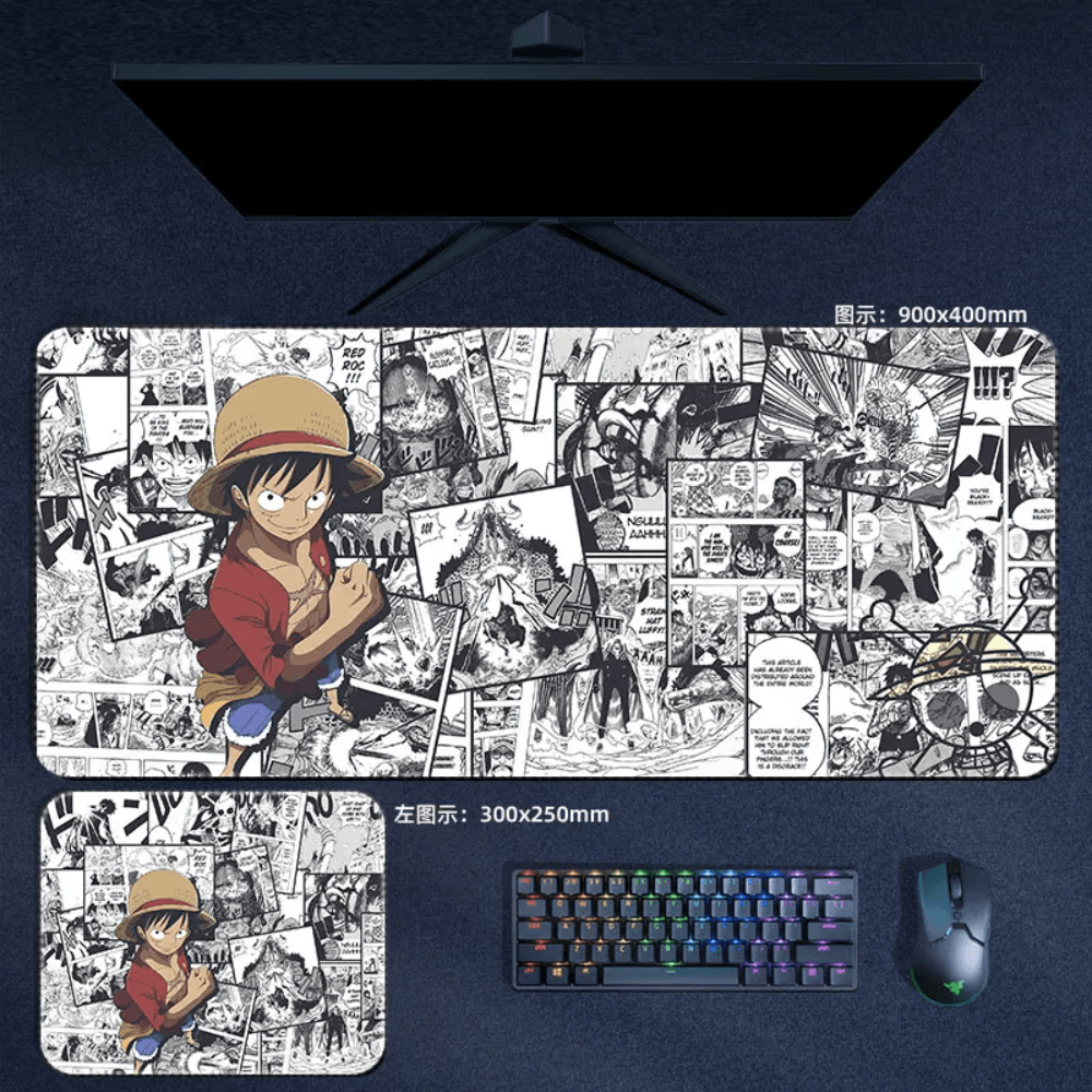 One Piece Mouse Pad Manga Luffy Large Anime Mouse Pad Desk Mat