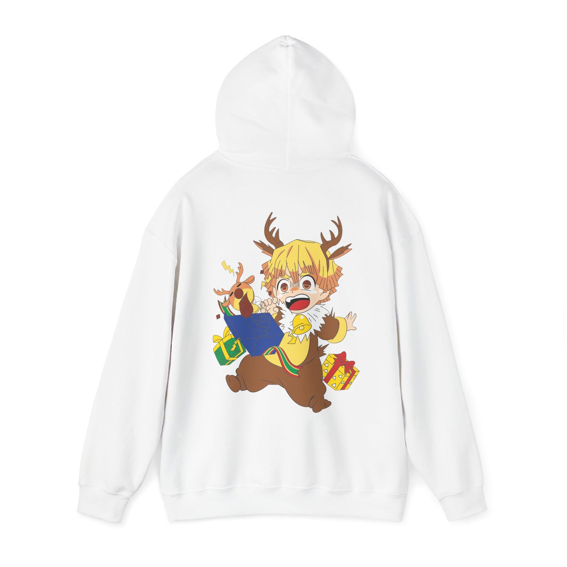 Demon Slayer Hoodie Chibi Zenitsu Chirstmas Anime Hoodie