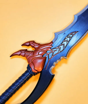 Solo Leveling Sung Jinwoo Kasaka’s Venom Fang Copper Claw-Guard Anime Prop Replica Wooden Dagger