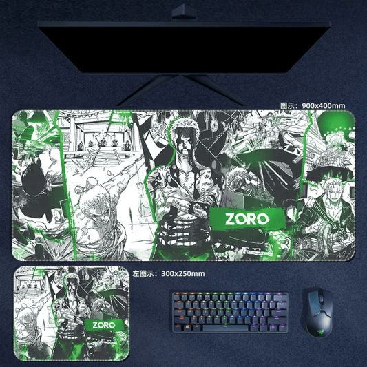 One Piece Mouse Pad Manga Zoro Large Anime Mouse Pad Desk Mat