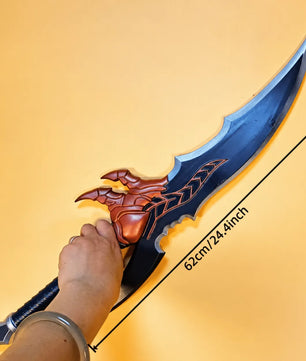Solo Leveling Sung Jinwoo Kasaka’s Venom Fang Copper Claw-Guard Anime Prop Replica Wooden Dagger