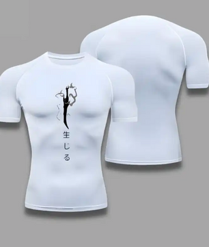 Solo Leveling Jin Woo Dagger Compression Shirt - Men's Anime Rash Guard