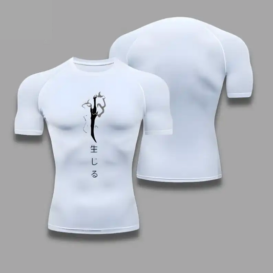Solo Leveling Jin Woo Dagger Compression Shirt - Men's Anime Rash Guard