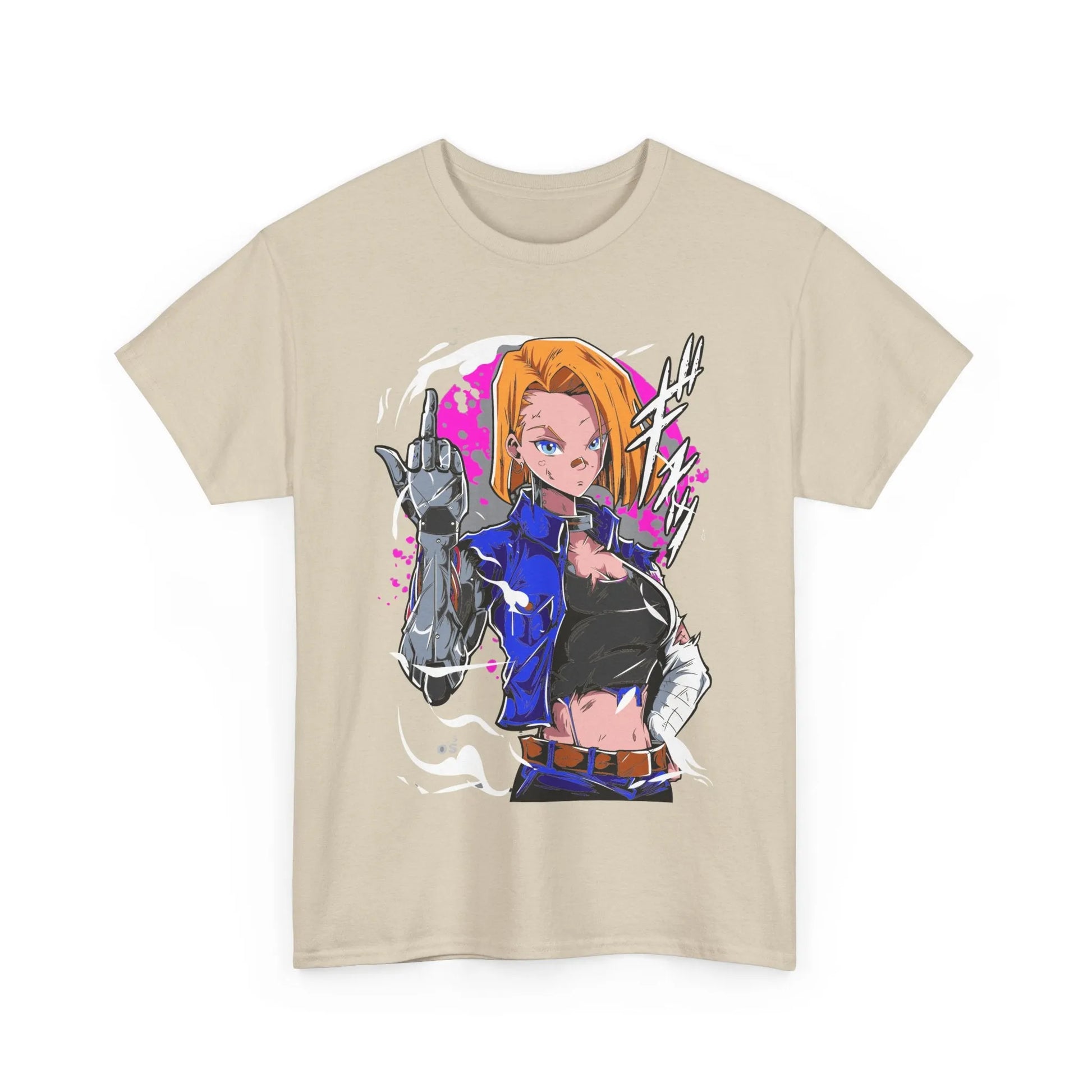 Dragon Ball Android 18 Shirt Cyberpunk Style Anime Shirt