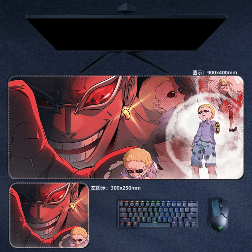 One Piece Mouse Pad Donquixote Large Anime Mouse Pad Desk Mat