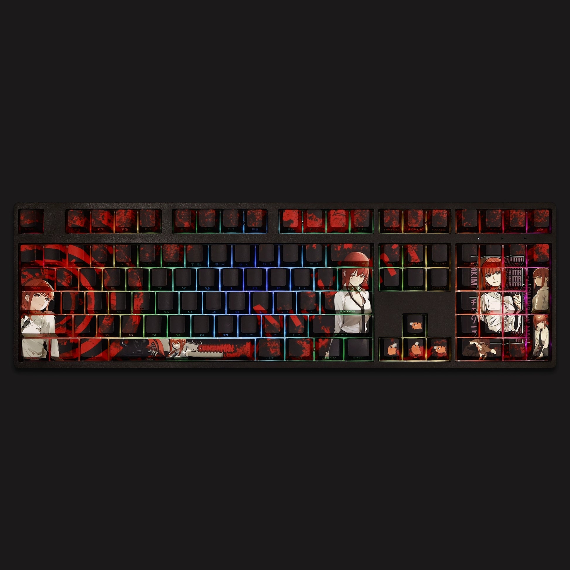 Chainsaw Man Makima Keycaps 108 Keys Anime Keycaps