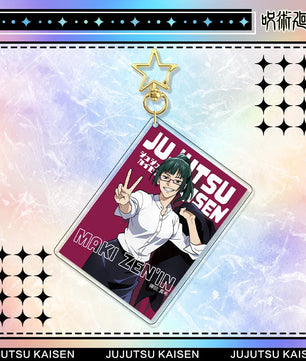 Jujutsu Kaisen Maki Zenin Acrylic Stand Keychain & Badge Set