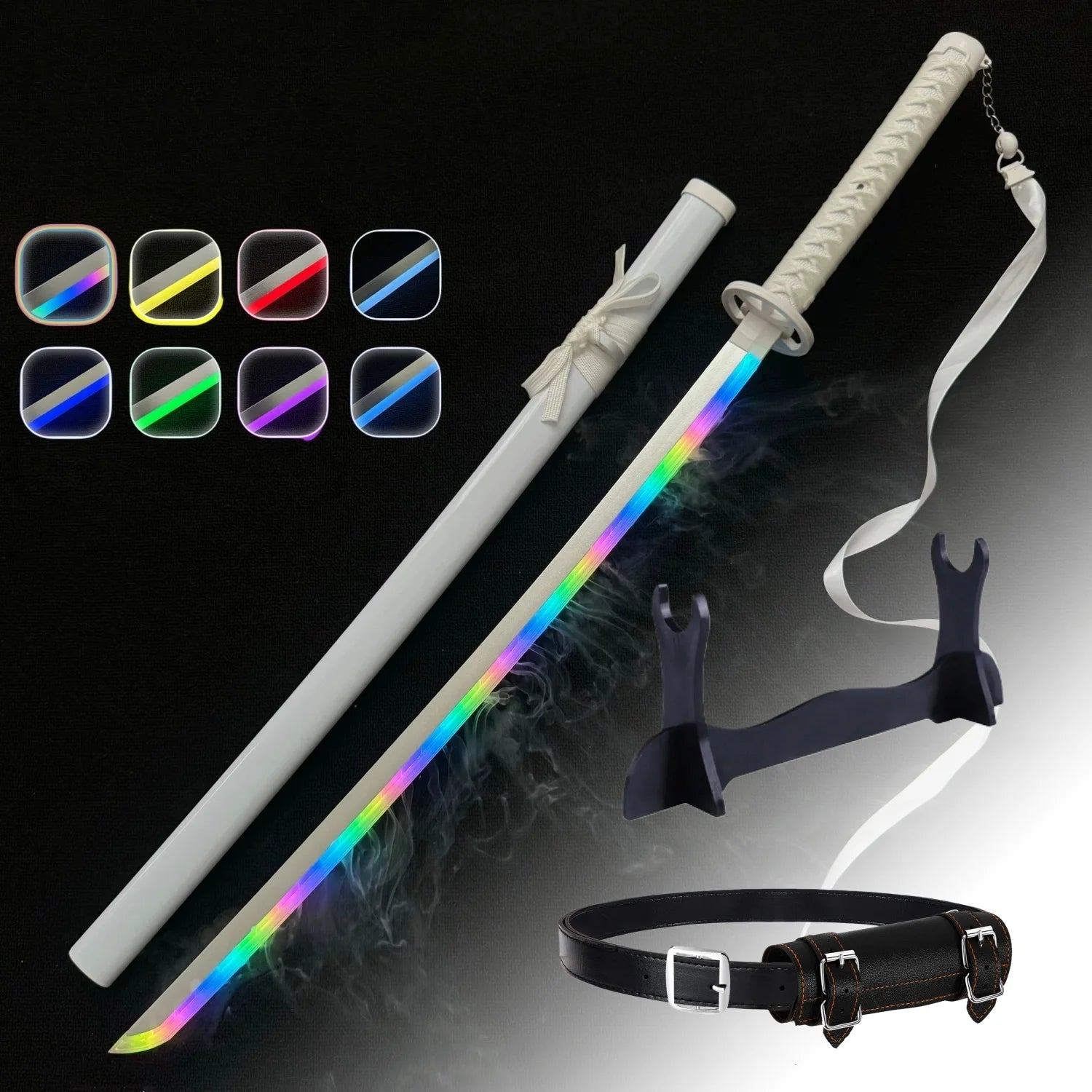 Bleach Rukia LED Vapor Fog Katana 1:1 Scale 40-Inch Prop Replica