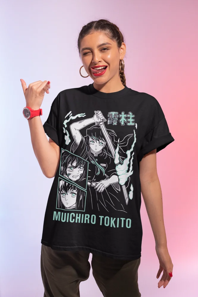 Demon Slayer Shirt Muichiro Tokito Cotton Anime Shirt