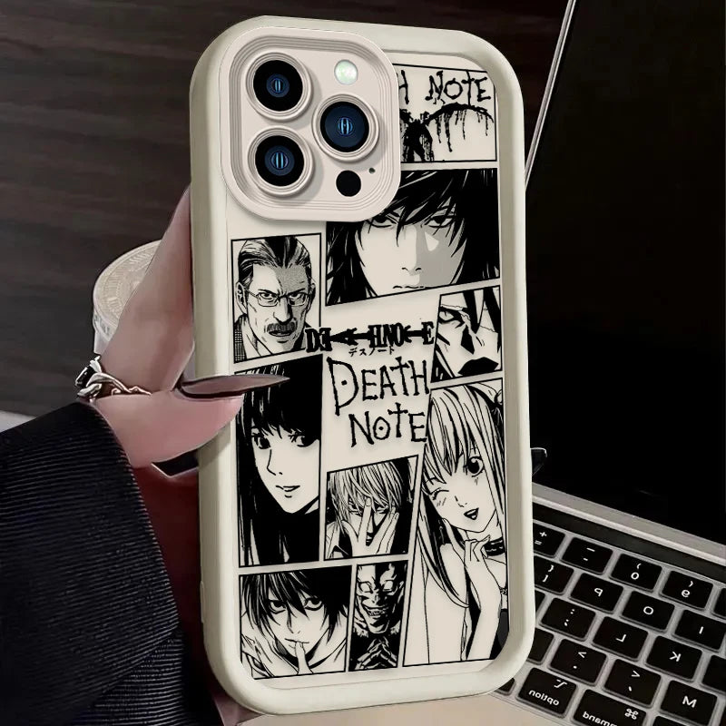 Death Note Panel Style Phone Case - For iPhone 11 to 17 Pro Max