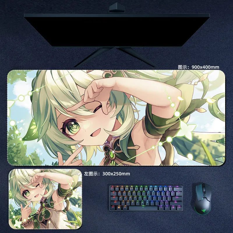 Genshin Impact Nahida Mouse Pad Anime Desk Mat