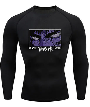 Berserk Guts Long Sleeve Compression Shirt - Men's Workout Gym Shirt