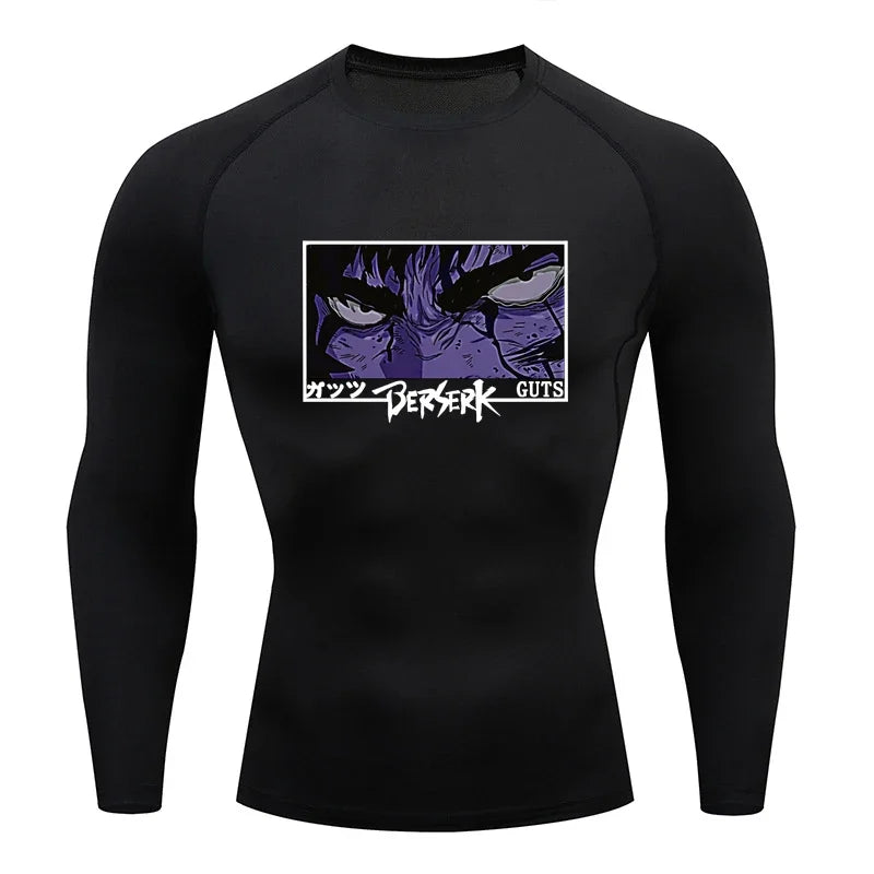 Berserk Guts Long Sleeve Compression Shirt - Men's Workout Gym Shirt