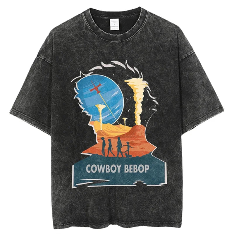 Cowboy Bebop Shirt Vintage Style Anime Shirt