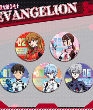 Evangelion Children 5-Piece Premium Double-Sided Badge Set