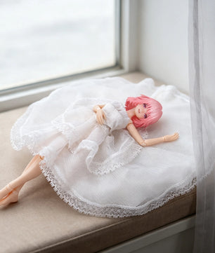 Lace Wedding Dress Clothing For 1/12 Scale Female Action Figures