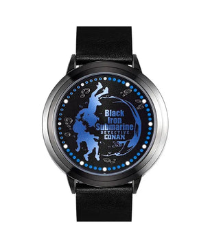 Detective Conan Black Iron Submarine LED Anime Watch
