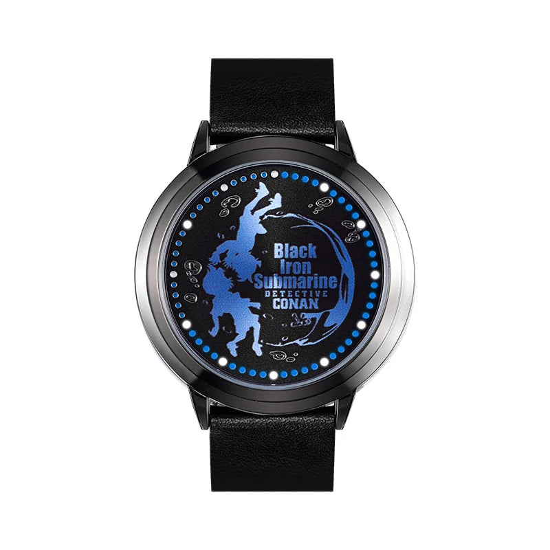 Detective Conan Black Iron Submarine LED Anime Watch