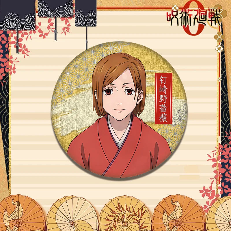 Jujutsu Kaisen Nobara Kugisaki Kimono Series Acrylic Stand Keychain Badge Set