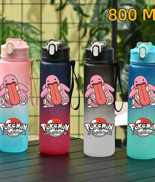 Pokemon Lickitung Sports Water Bottle With Straw BPA-Free & Leakproof