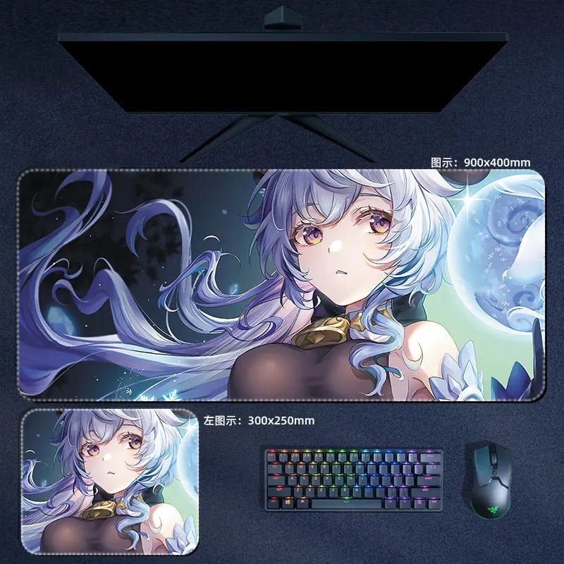 Genshin Impact Ganyu Mouse Pad Anime Desk Mat