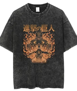 Attack On Titan Eren Shirt Vintage Style Anime Shirt