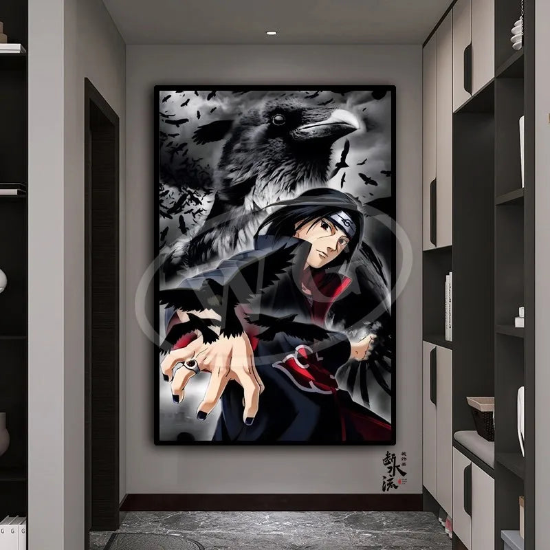 Naruto Itachi Poster Canvas Print Large Anime Poster
