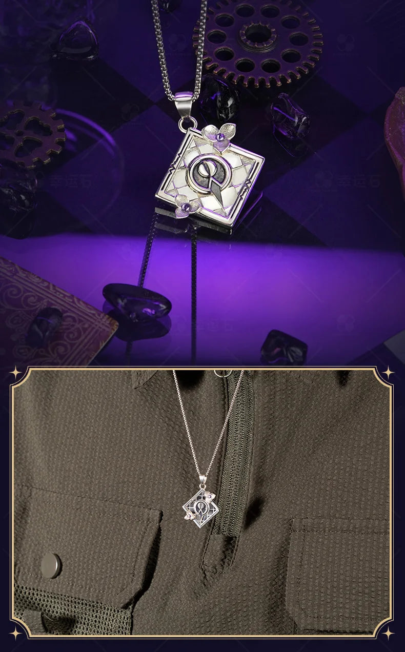 Link Click 925 Sterling Silver Anime Pendants & Ring Xia fei Liu Xiao Vein