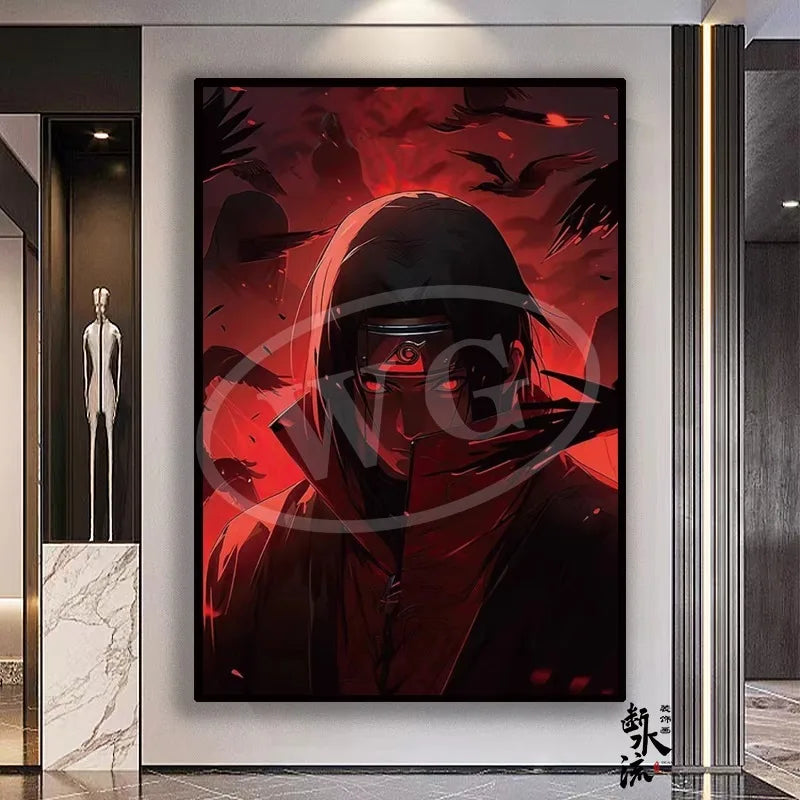 Naruto Itachi Poster Canvas Print Large Anime Poster
