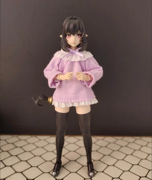 Ob11 Lace Dress Clothing for 1/12 Scale Female Action Figures