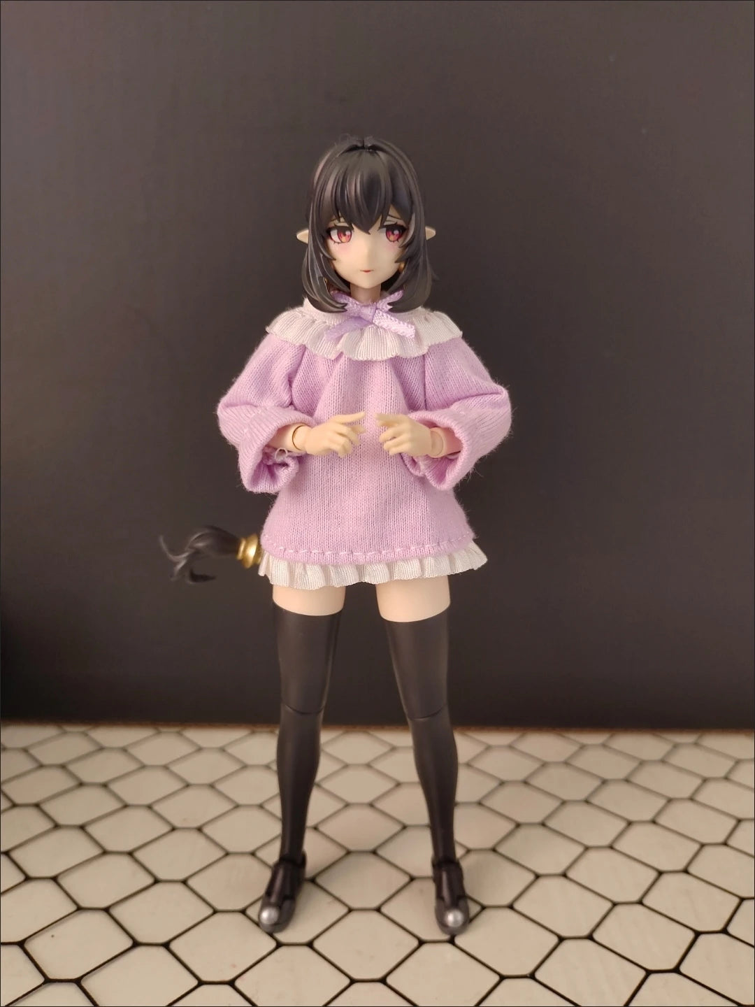 Ob11 Lace Dress Clothing for 1/12 Scale Female Action Figures