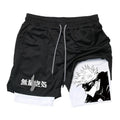 Jujutsu Kaisen Gojo Compression Shorts - Men's Anime Workout Shorts